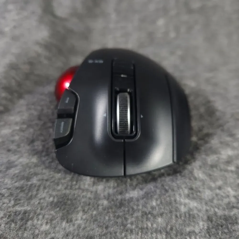 ELECOM EX-G Wired Trackball Mouse M-XT2URBK-G Vgc No Dongle No Battery Cover